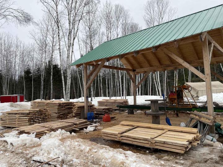 Réalisation de charpente traditionnelle Charlevoix