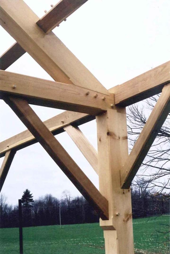 Réalisation de charpente traditionnelle Charlevoix