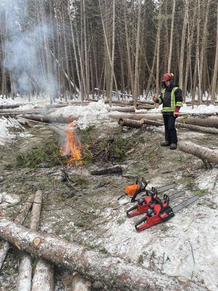 Réalisation de charpente traditionnelle Charlevoix