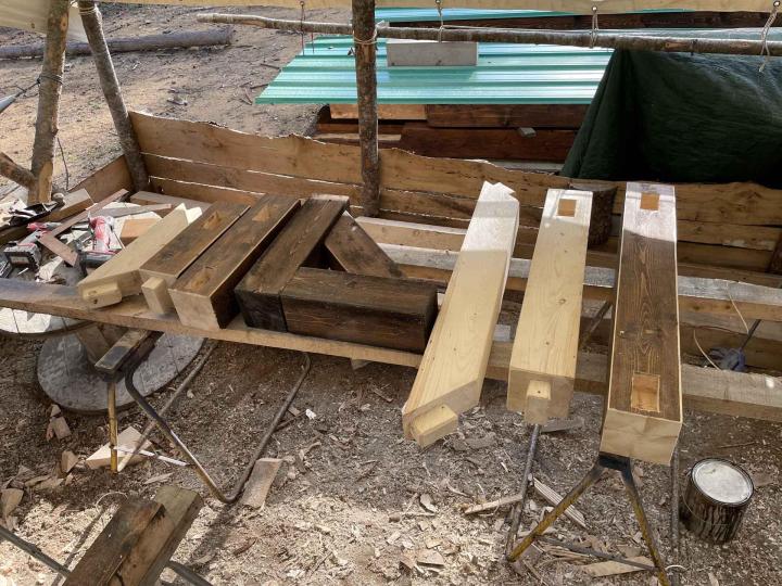 Réalisation de charpente traditionnelle Charlevoix