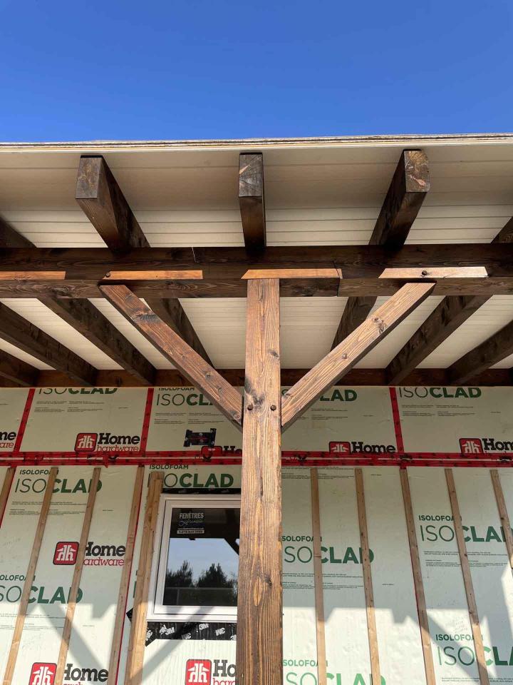 Charpente traditionnelle Charlevoix
