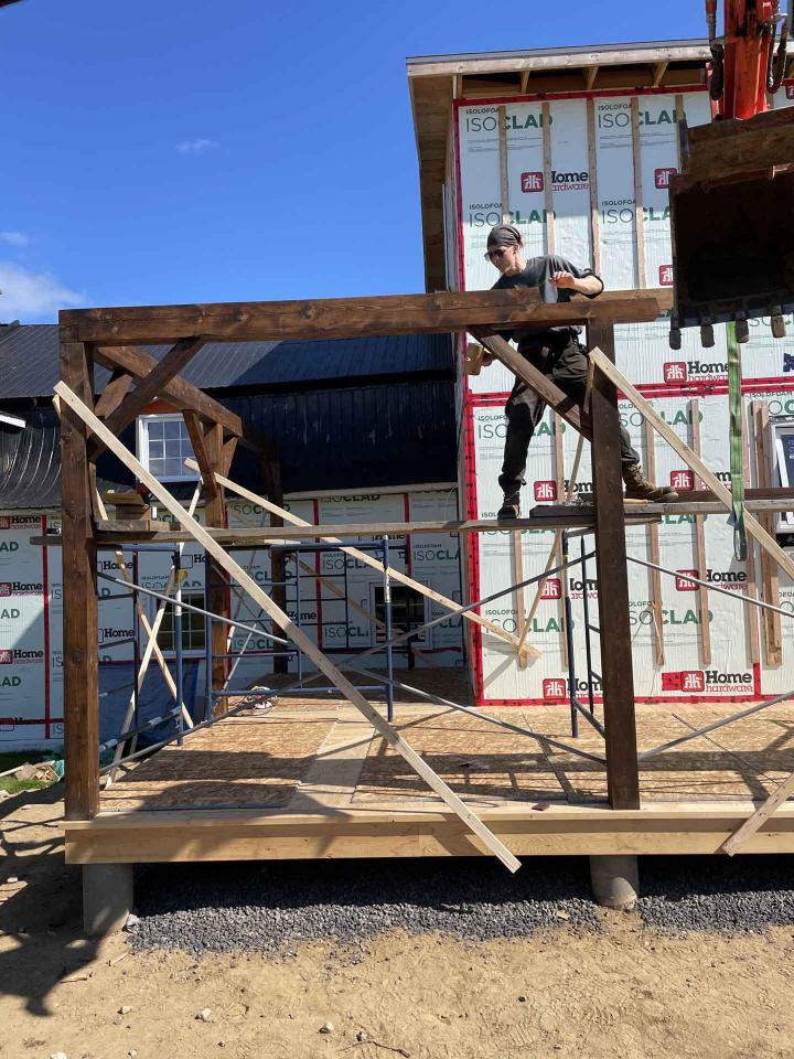 Charpente traditionnelle Charlevoix