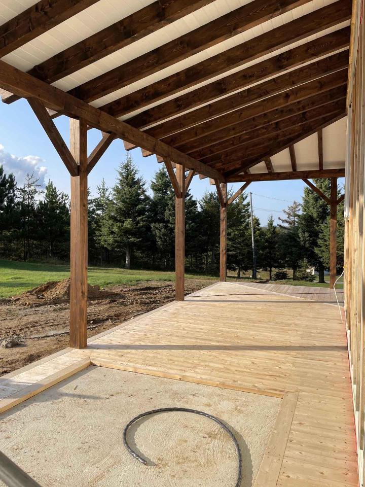 Charpente traditionnelle Charlevoix