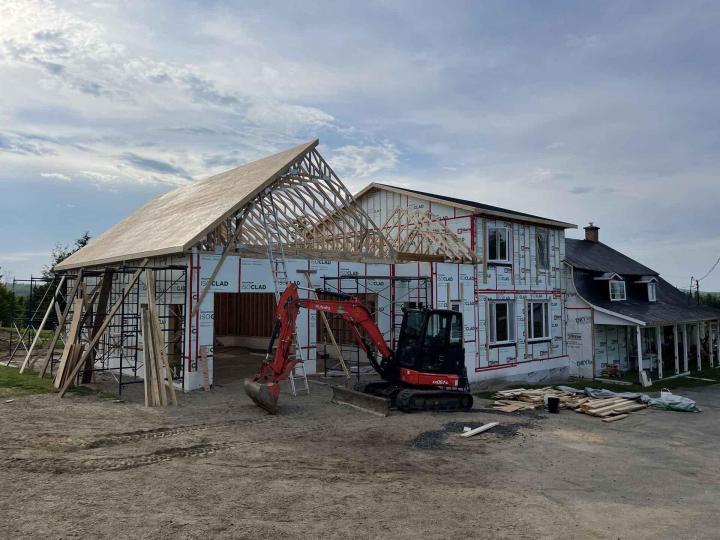 Charpente traditionnelle Charlevoix