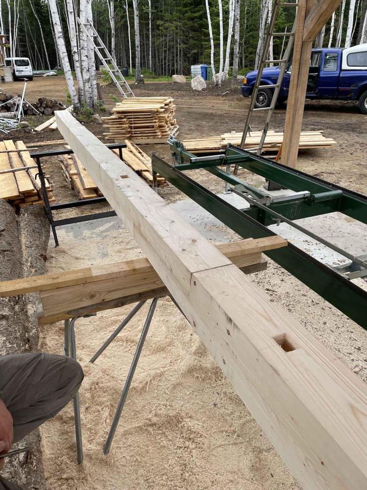 Charpente traditionnelle Charlevoix