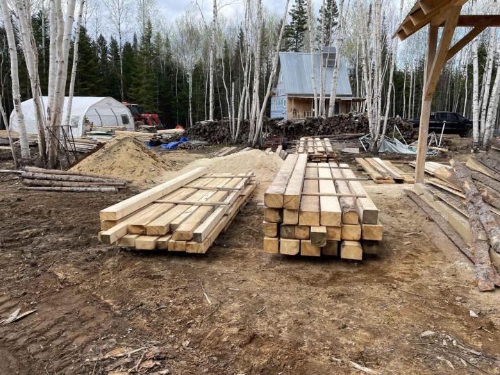 Réalisation de charpente traditionnelle Charlevoix