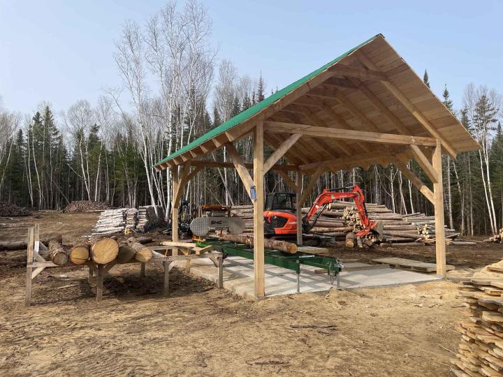 Charpente traditionnelle Charlevoix