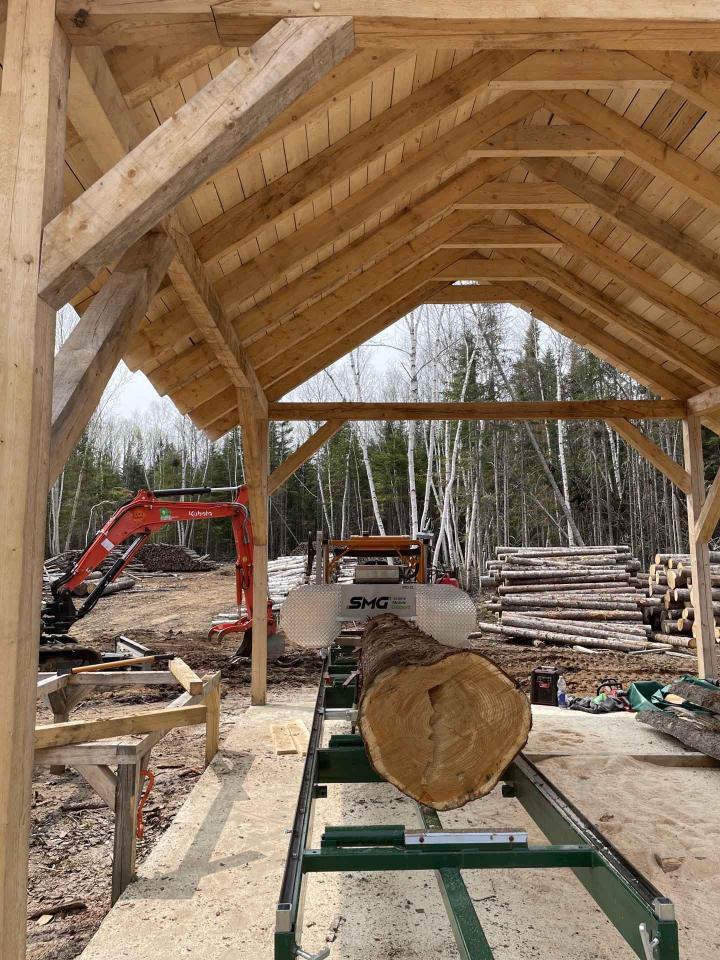 Charpente traditionnelle Charlevoix