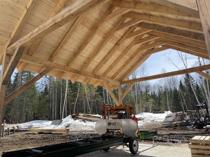 Charpente traditionnelle Charlevoix