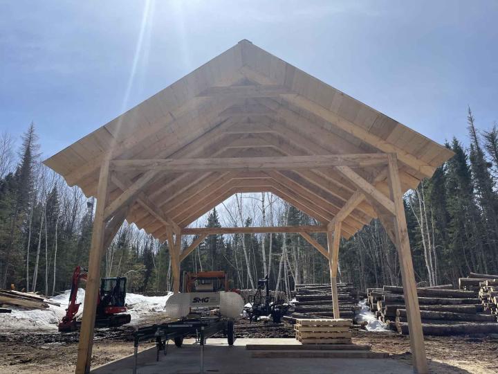 Charpente traditionnelle Charlevoix